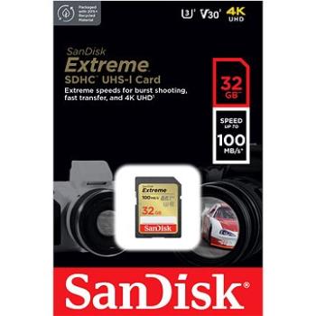 SanDisk SDHC 32GB Extreme + Rescue PRO Deluxe (SDSDXVT-032G-GNCIN)