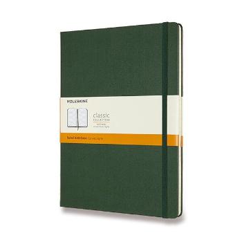 Zápisník Moleskine VÝBĚR BAREV - tvrdé desky - XL, linkovaný 1331/11192 - Zápisník Moleskine - tvrdé desky tm. zelený