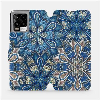 Flip pouzdro na mobil Realme 8 - V108P Modré mandala květy (5903516720880)