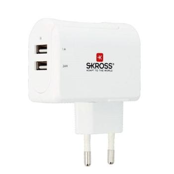 Skross Euro USB nabíjecí adaptér, 3400mA, 2x USB výstup DC52