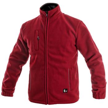 Canis Pánská fleecová bunda OTTAWA - Červená | XL