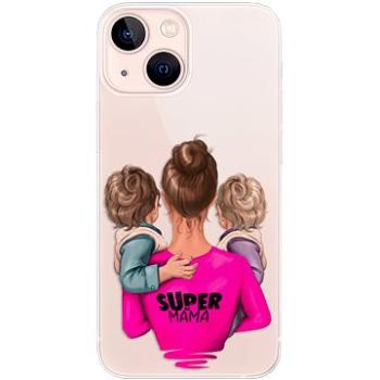 iSaprio Super Mama - Two Boys pro iPhone 13 mini (smtwboy-TPU3-i13m)