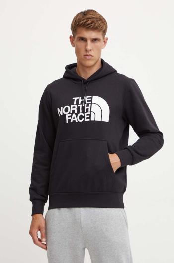 Mikina The North Face Easy Hoodie pánská, černá barva, s kapucí, s potiskem, NF0A89FFJK31