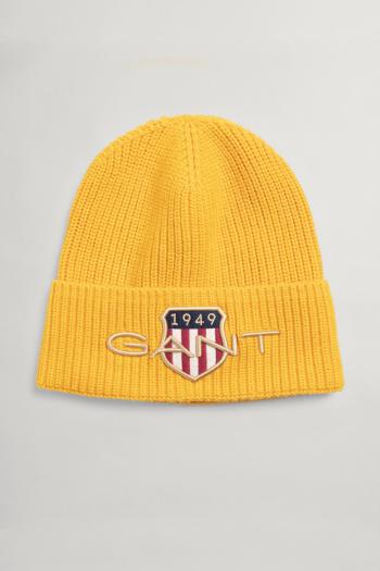 ČEPICE GANT D1. ARCHIVE SHIELD BEANIE žlutá S/M