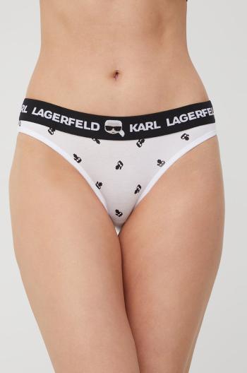 Plavkové kalhotky Karl Lagerfeld černá barva