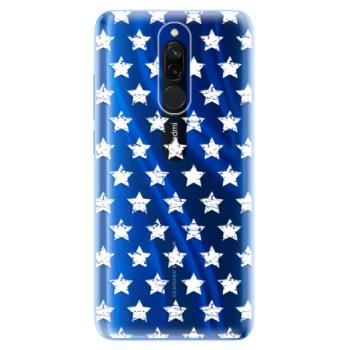 Odolné silikonové pouzdro iSaprio - Stars Pattern - white - Xiaomi Redmi 8