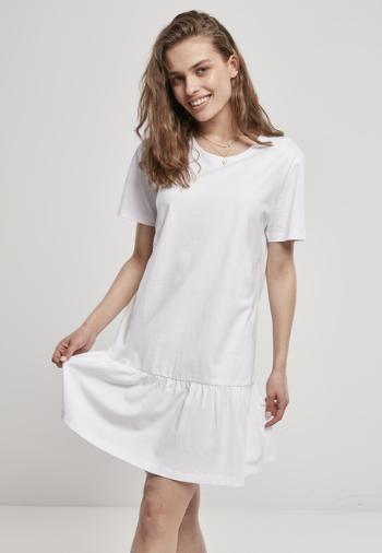 Urban Classics Ladies Valance Tee Dress white - XL