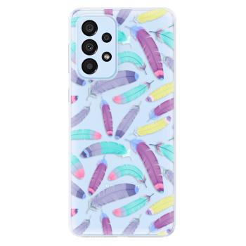 Odolné silikonové pouzdro iSaprio - Feather Pattern 01 - Samsung Galaxy A33 5G