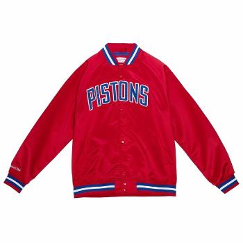 Mitchell & Ness Detroit Pistons Lightweight Satin Jacket red - XL