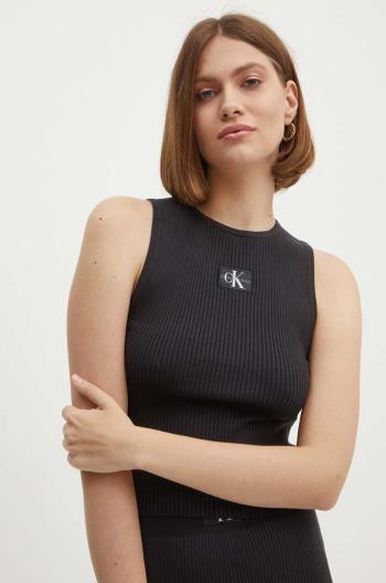 Top Calvin Klein Jeans dámský, černá barva, J20J223616