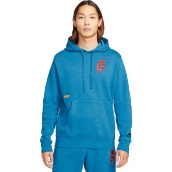 Nike M NSW SPE+BB PO HOODIE MF Pánská mikina, modrá, velikost L