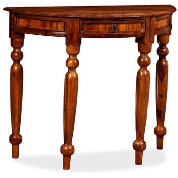 Konzolový stolek, masivní sheesham, 90 x 40 x 76 cm, polokulatý (245157)