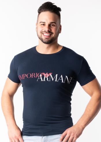 Pánské tričko Emporio Armani 111035 9P516 XXL Tm. modrá