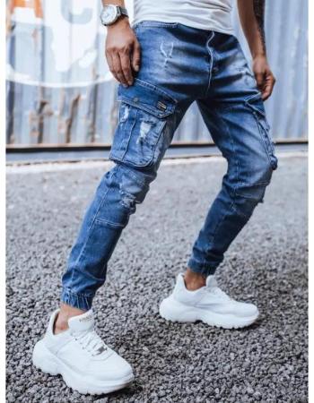 Pánské riflové jogger kalhoty světle modré DENIM