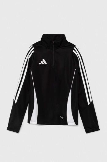 Dětská mikina adidas Performance TIRO24 TRTOPY černá barva, vzorovaná, IJ9952