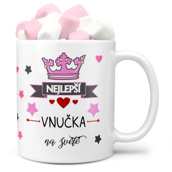 Hrnek Nejlepší vnučka na světě (Náplň hrníčku: Marshmallow)