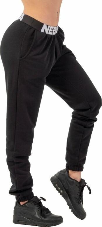 Nebbia Iconic Mid-Waist Sweatpants Black XS Fitness kalhoty