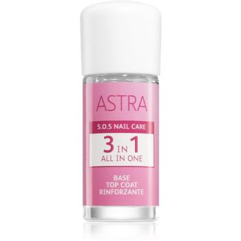 Astra Make-up S.O.S Nail Care 3 in 1 podkladový a vrchní lak na nehty 12 ml