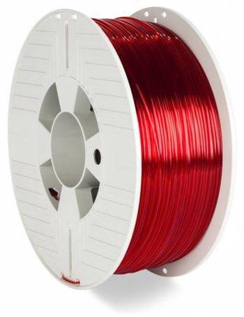 VERBATIM 3D Printer Filament PET-G 1.75mm 1000g red transparent, 55054
