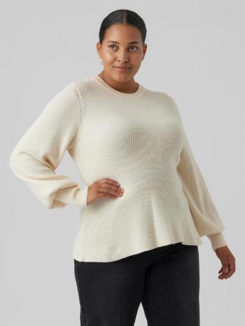 Vero Moda Curve Holly Svetr Bílá