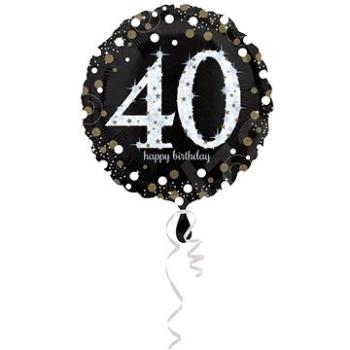 Balón foliový 40 let - happy birthday - narozeniny - 43 cm (26635321303)