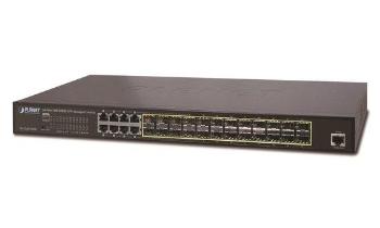 PLANET GS-5220-16S8C L2/L3 switch 24x SFP(DDM) 100/1000Base-X, 8x 1000Base-T, Web/SNMP, IGMP, QoS, IPv6, GS-5220-16S8C