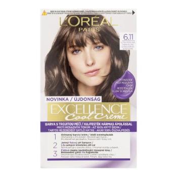 L'Oréal Paris Excellence Cool Creme 48 ml barva na vlasy pro ženy 6,11 Ultra Ash Dark Blond na barvené vlasy; na všechny typy vlasů