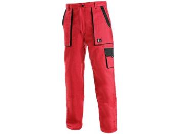 Kalhoty do pasu CXS LUXY ELENA, dámské, červeno-černé, vel. 46