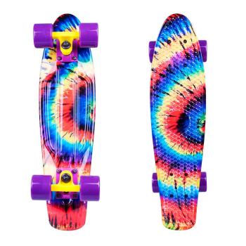 Penny board WORKER Colory 22" Barva Violet Shapes (fialová)