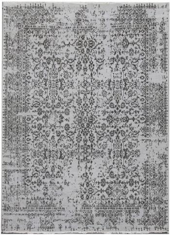 Diamond Carpets koberce Ručně vázaný kusový koberec Diamond DC-JK 1 silver/black - 365x457 cm Šedá