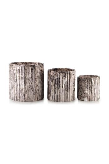 Sada květináčů Affek Design Neva Marble 3-pack