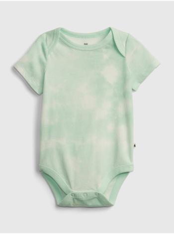 Zelené klučičí baby body organic cotton mix and match print bodysuit
