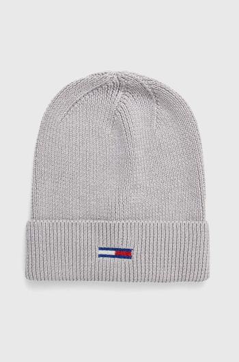 Čepice Tommy Jeans šedá barva