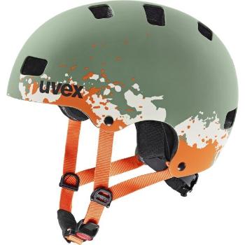 Uvex KID 3 CC Dětská helma na kolo, tmavě zelená, velikost (55 - 58)