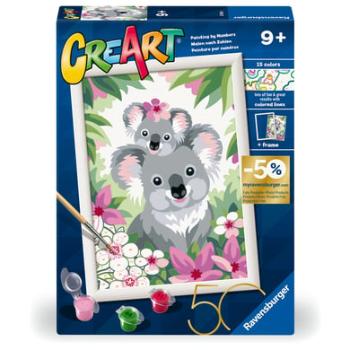 Ravensburger CreArt Malování podle čísel - Koala Cuties