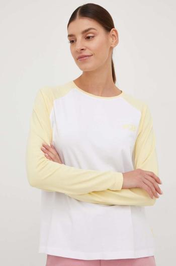 Tričko s dlouhým rukávem 4F žlutá barva