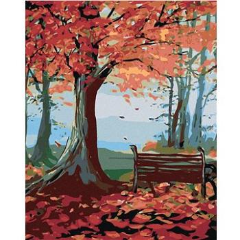 Malování podle čísel - Lavička a podzimní strom (HRAmal00593nad)
