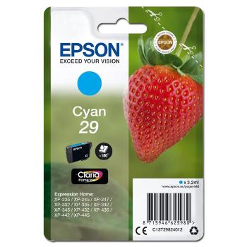 EPSON T2982 (C13T29824012) - originální cartridge, azurová, 3,2ml