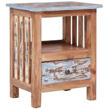 Noční stolek 41 × 30 × 50 cm masivní recyklované dřevo (283926)