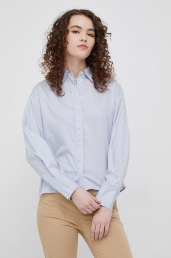 Bavlněné tričko Marc O'Polo dámská, relaxed, s klasickým límcem