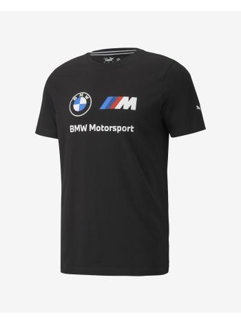Černé pánské vzorované tričko Puma BMW Motorsport