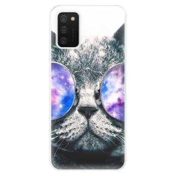 Odolné silikonové pouzdro iSaprio - Galaxy Cat - Samsung Galaxy A02s