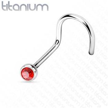 Šperky4U Piercing do nosu - TITAN - TIT1025-R