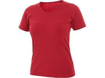 Tričko CXS ELLA, dámské, krátký rukáv, červená, vel. 2XL, XXL
