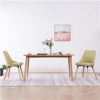 Jídelní židle 2 ks zelené textil (283630)
