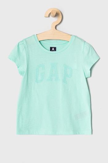 Dětské tričko GAP zelená barva