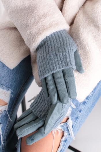 Světle modré rukavice Maissa