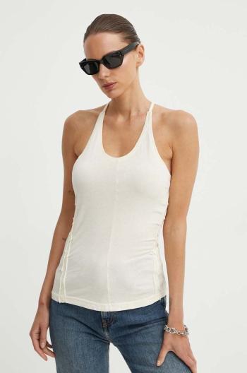 Bavlněný top G-Star Raw béžová barva, D24652-4107