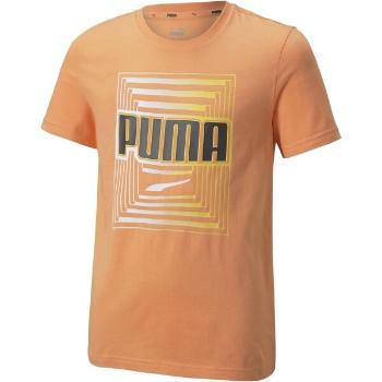 Puma ALPHA GRAPHIC TEE Dětské triko, oranžová, velikost 164