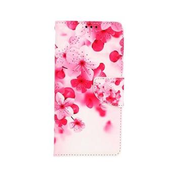 TopQ Xiaomi Redmi Note 10 knížkové Růžové kvítky 59783 (Sun-59783)